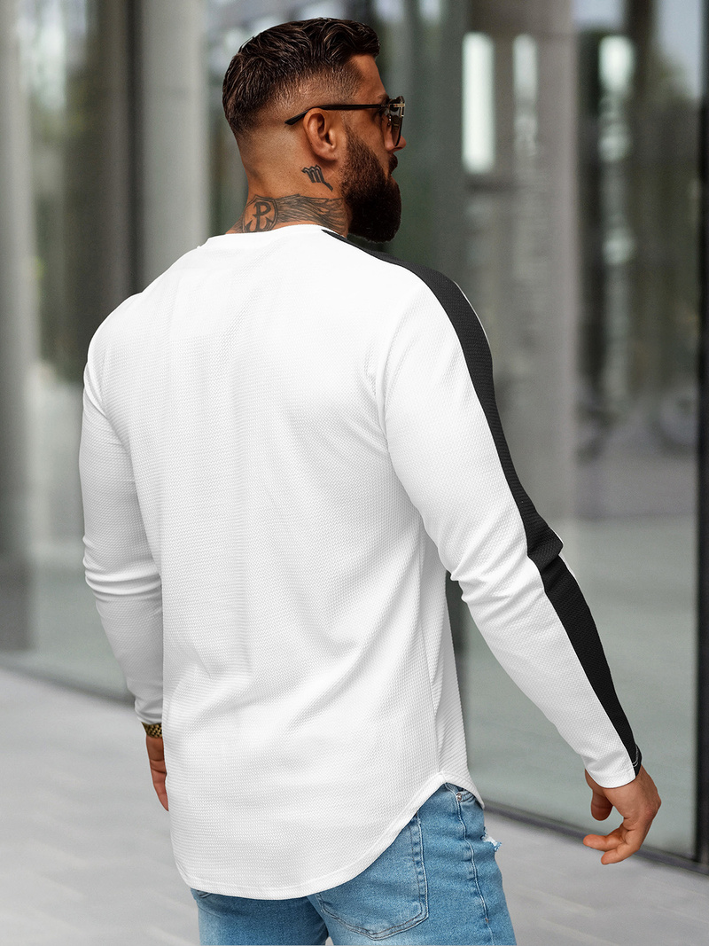 Muška Dukserica Bijela OZONEE O/D7197Z