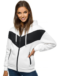 Ženska dukserica Bijelo-crna OZONEE JS/B26039