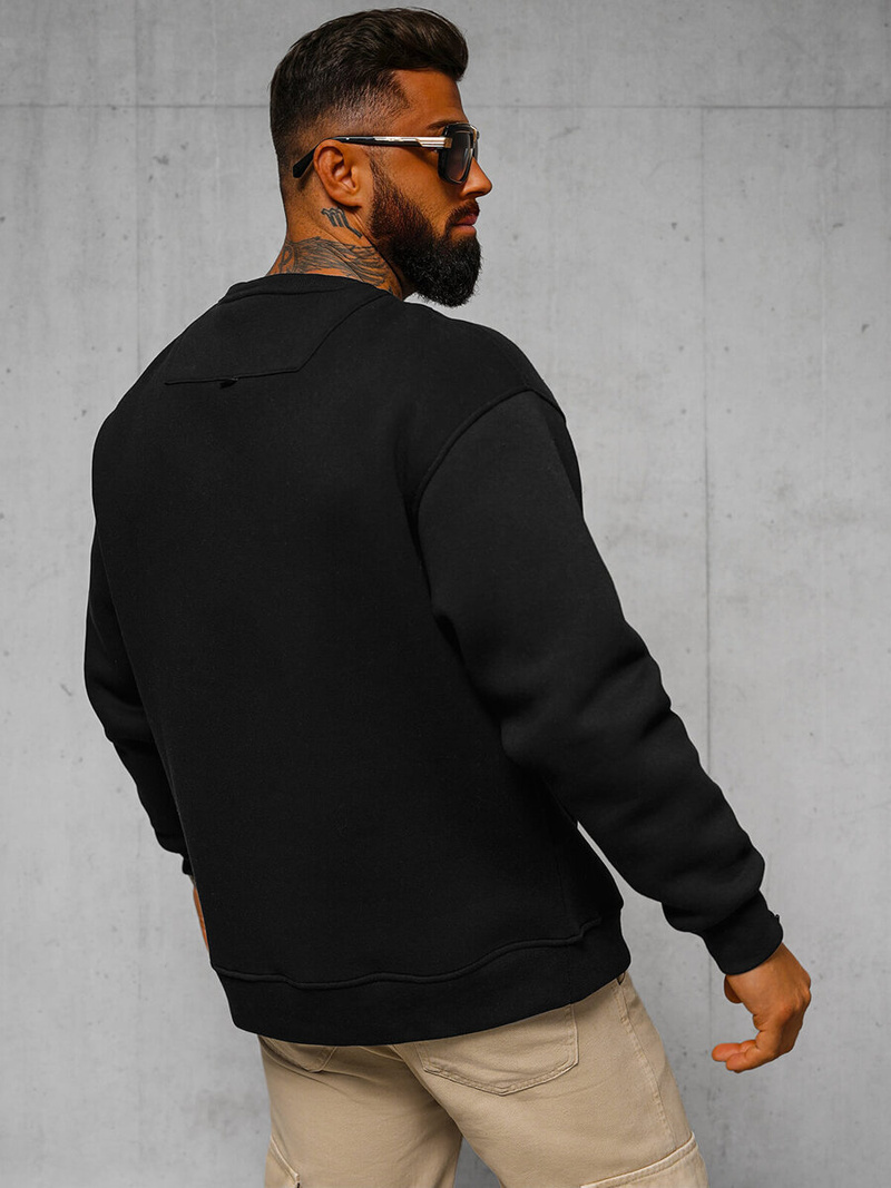 Dukserica crna OZONEE O/SWE23055