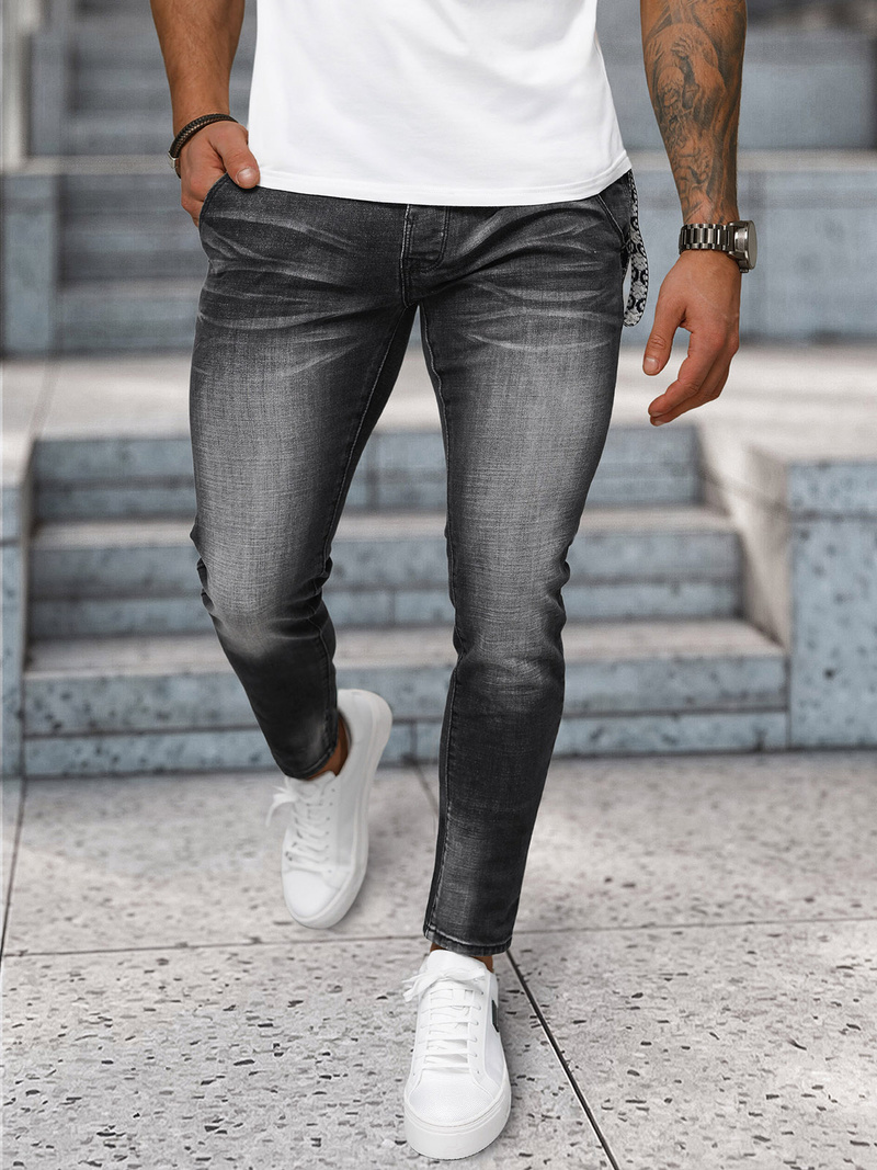 Muške traperice crne OZONEE NB/MP0091N