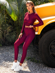 Dvodijelni set trenerke bordo OZONEE O/22060Z