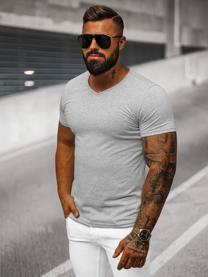 Muška majica siva OZONEE JS/712007Z