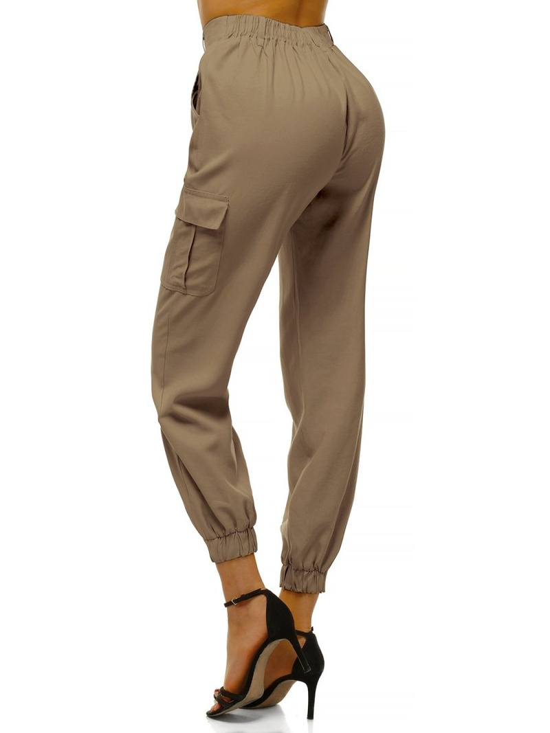 Ženske jogger hlače Tamno-bež OZONEE O/HM005