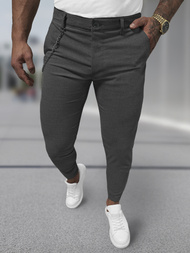 Muške chino hlače grafitne OZONEE DJ/3300