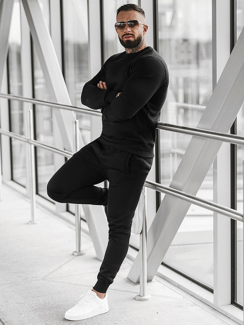 Muška trenirka crna OZONEE JS/XW2001