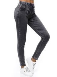 Ženske traperice hlače grafitne OZONEE O/WL1863