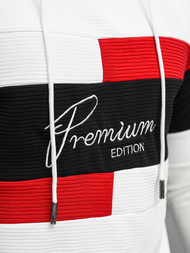 Muška dukserica bijela OZONEE O/B7524Z