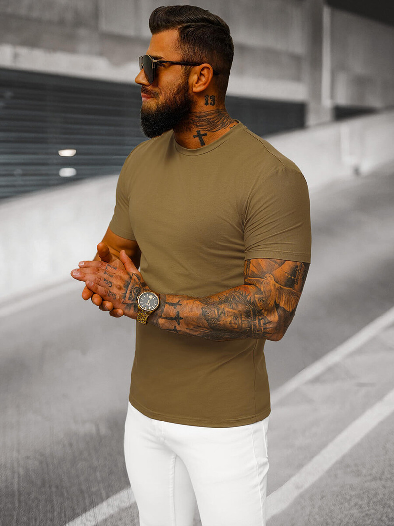 Muška Majica Smeđ OZONEE NB/MT3001