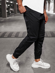 Muške chino jogger hlače crne OZONEE O/399