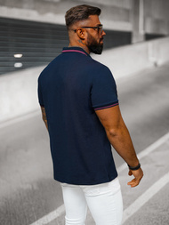 Muška polo majica modra OZONEE O/DA758