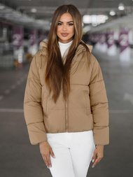 Ženska Jakna Svijetlo-Bež OZONEE JS/16M9187/158Z