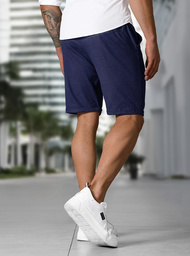 Muške Chino Kratke Hlače Modre OZONEE TMK/DC809/3Z