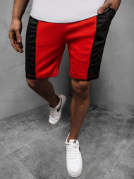 Muške sportske kratke hlače crveno-crne OZONEE JS/81016Z