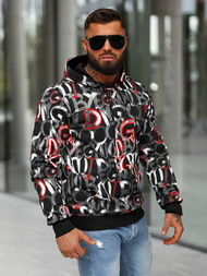 Muška dukserica s kapuljačomcrna OZONEE JS/8B1237/3