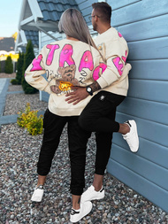 Dukserice za parove 17 bež