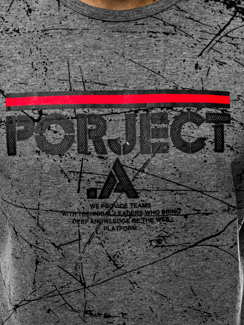 Muška majica grafitne OZONEE JS/SS10917Z