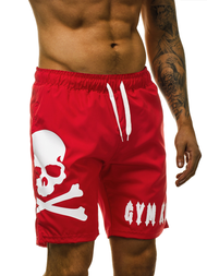 Muške kratke hlače za kupanje crvene OZONEE O/1011