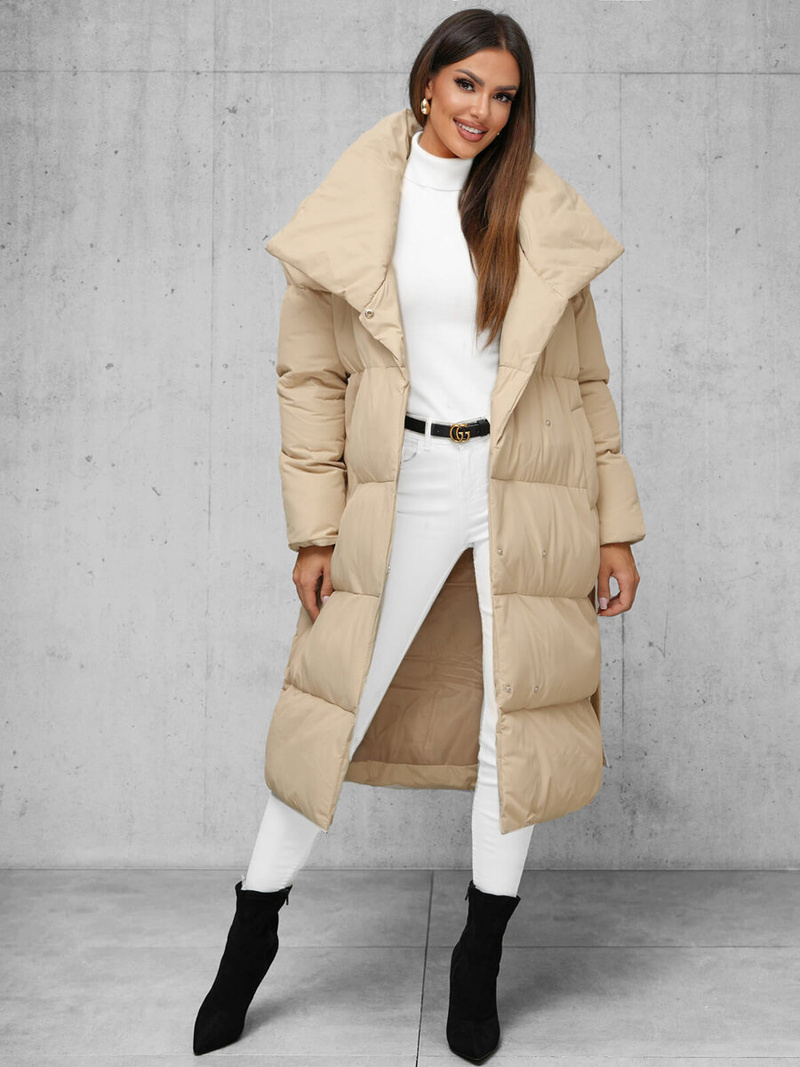 Ženska jakna bež OZONEE JS/M737/62Z