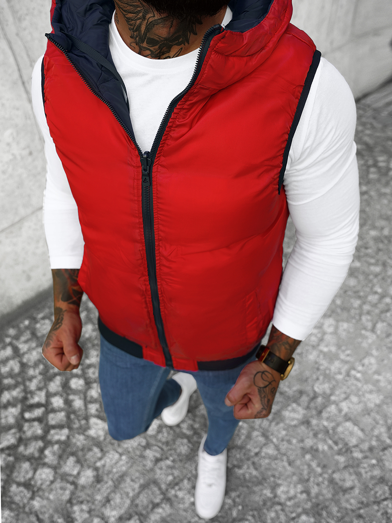 Muški prsluk dvostrani modri OZONEE N/7127