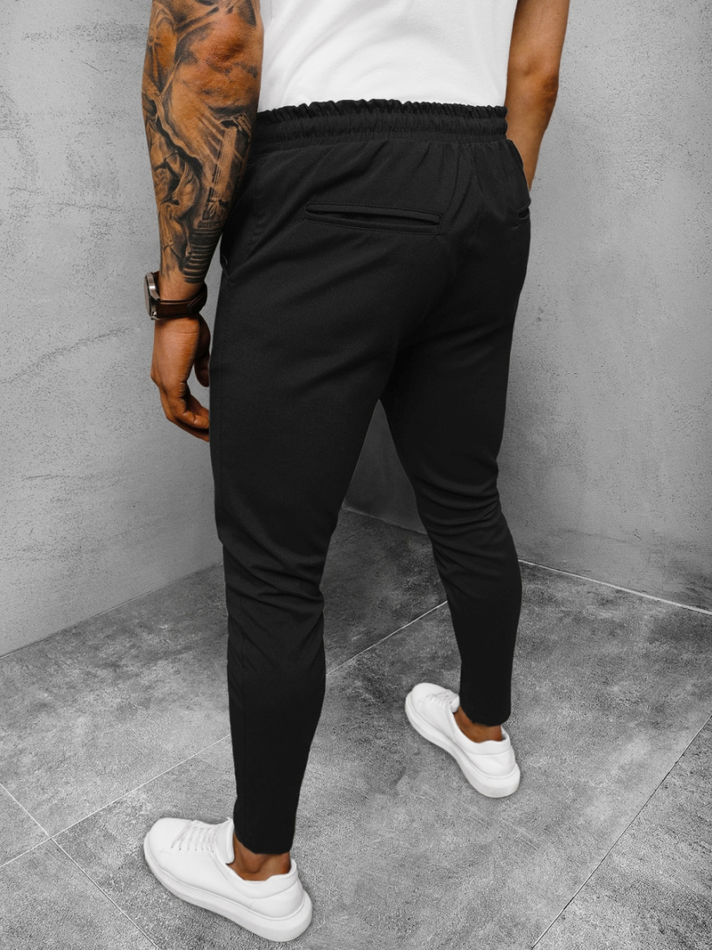 Muške Chino Hlače Crne OZONEE DJ/2302/22