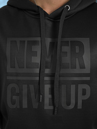 Muška dukserica s kapuljačom crna OZONEE JS/8B1983/3