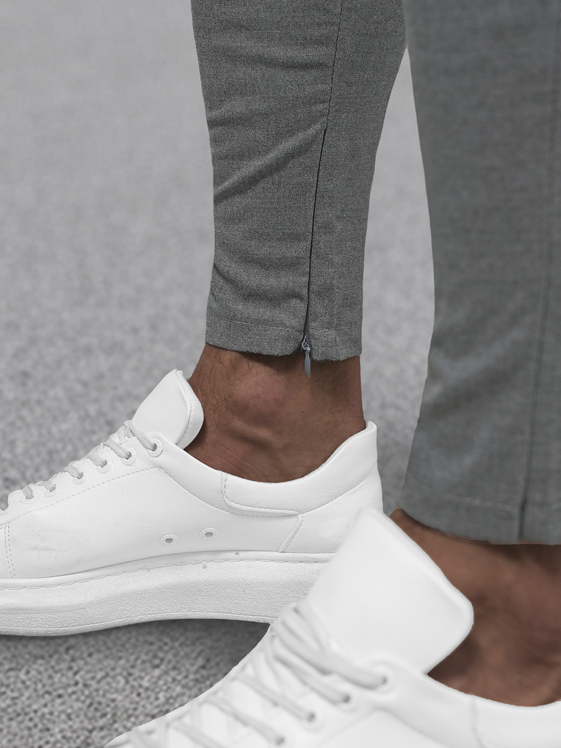 Muške chino hlače tamnosive OZONEE DJ/3300