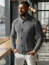 Muški džemper grafitni OZONEE NB/MM6020/3Z