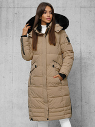 Ženska jakna tamno-bež OZONEE O/W377