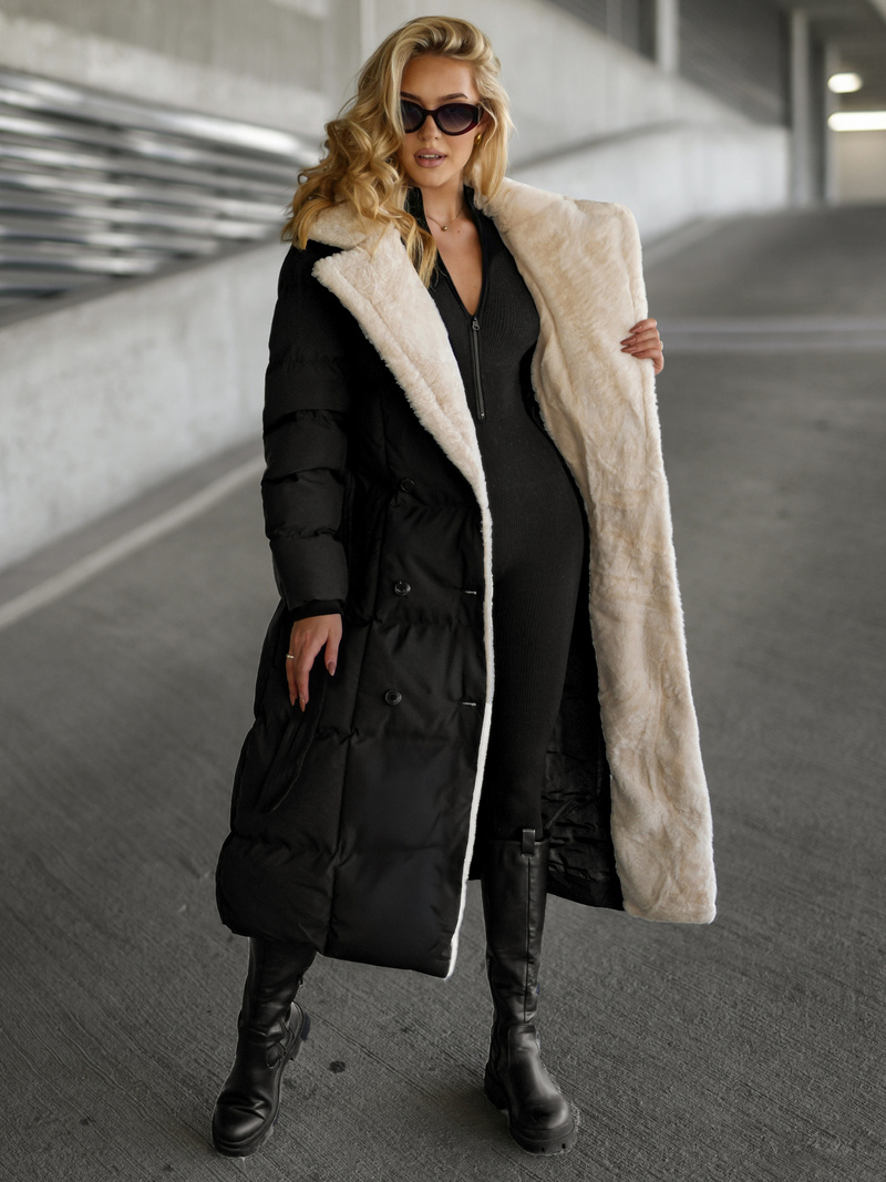 Ženska jakna crno-bijeli OZONEE JS/16M9168/392B