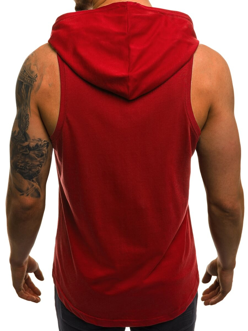 OZONEE O/2538 Muška majica bez rukava crvena