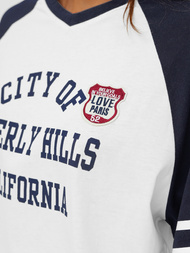 Ženska majica bijelo-modra OZONEE JS/R62493