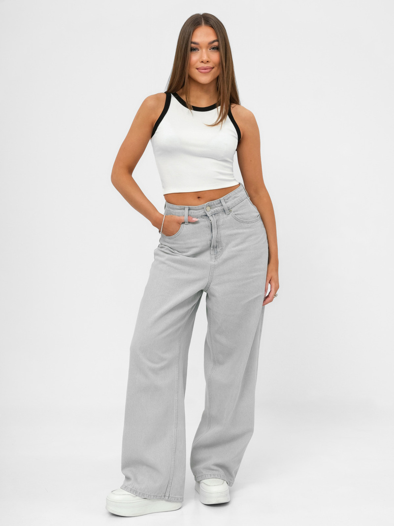 Ženska majica bez rukava bijeli OZONEE JS/96T672/1