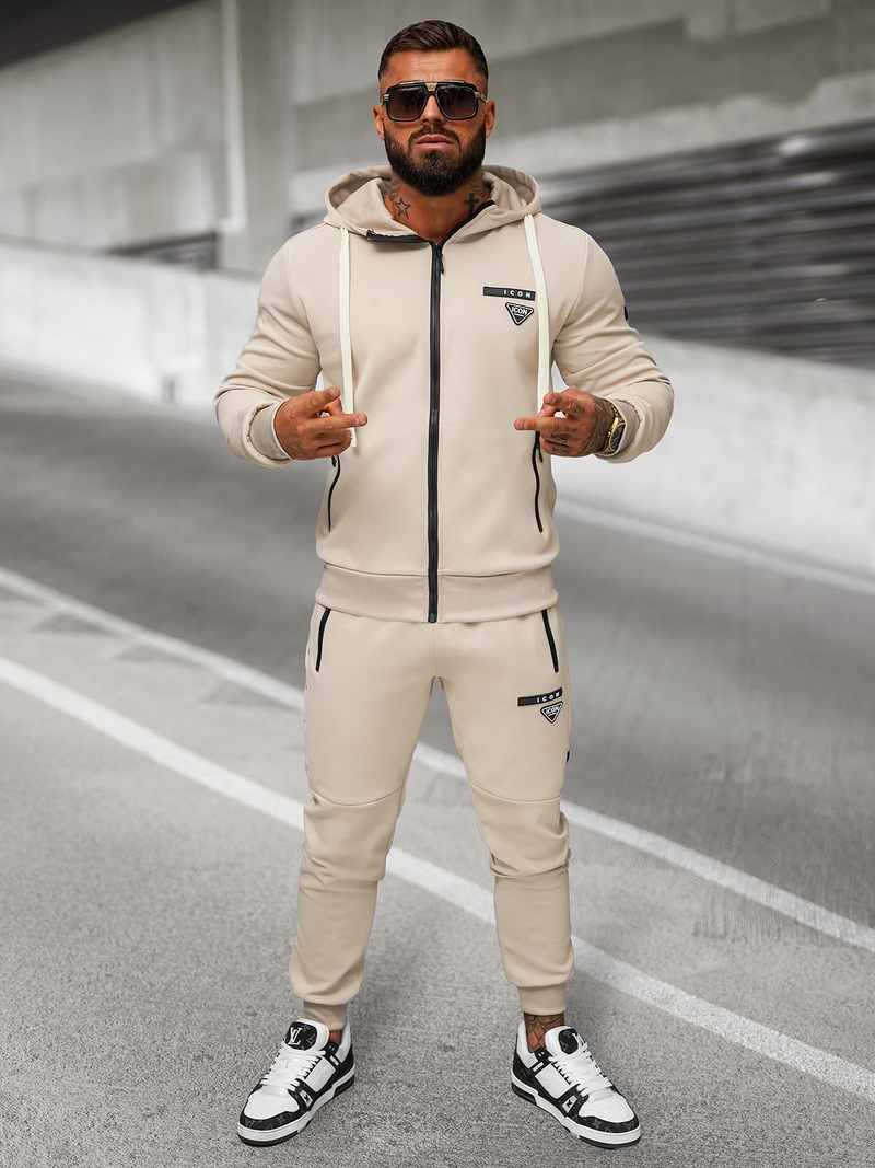 Muška trenirka bež OZONEE O/LN11760