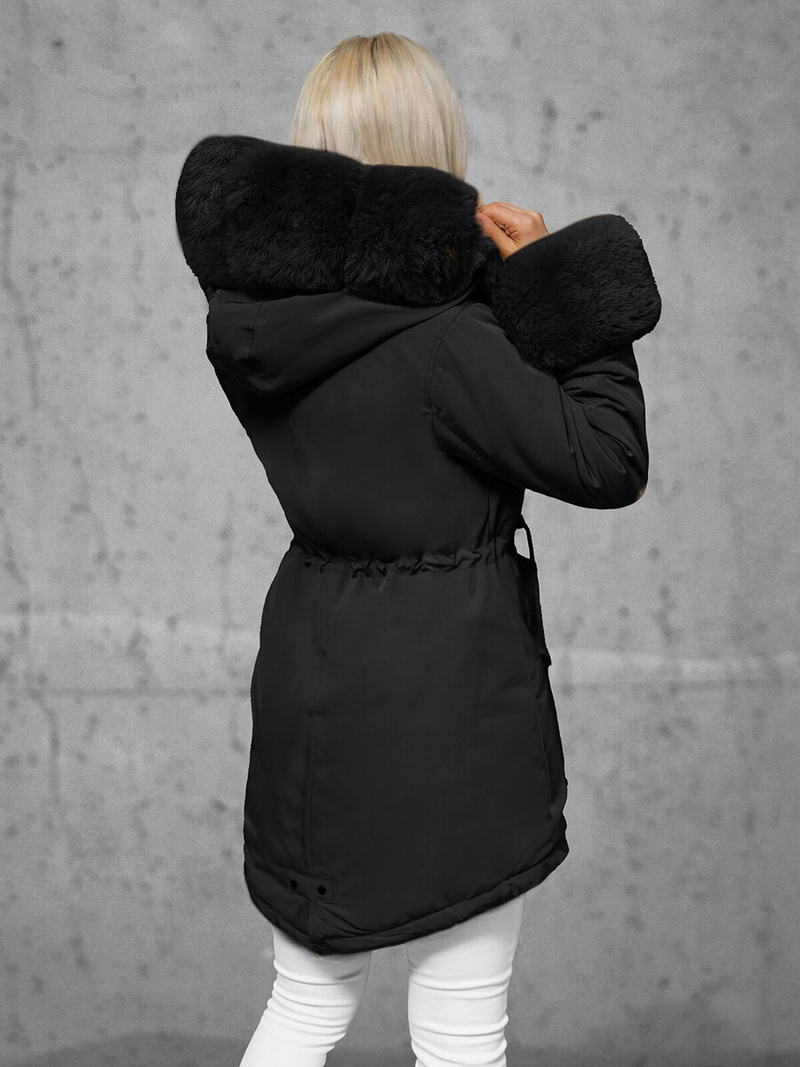 Ženska Zimska Jakna Crna OZONEE JS/16M9062/392Z