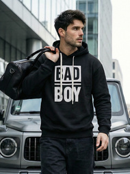 Muška dukserica s kapuljačom crna OZONEE JS/65B3909/3Z