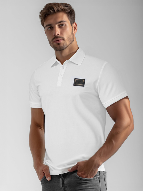 Muška polo majica bijela OZONEE NB/MT3124Z
