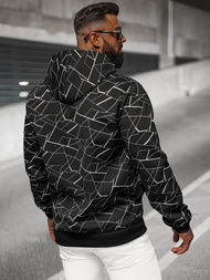 Muška dukserica s kapuljačomcrna OZONEE JS/8B1235/3