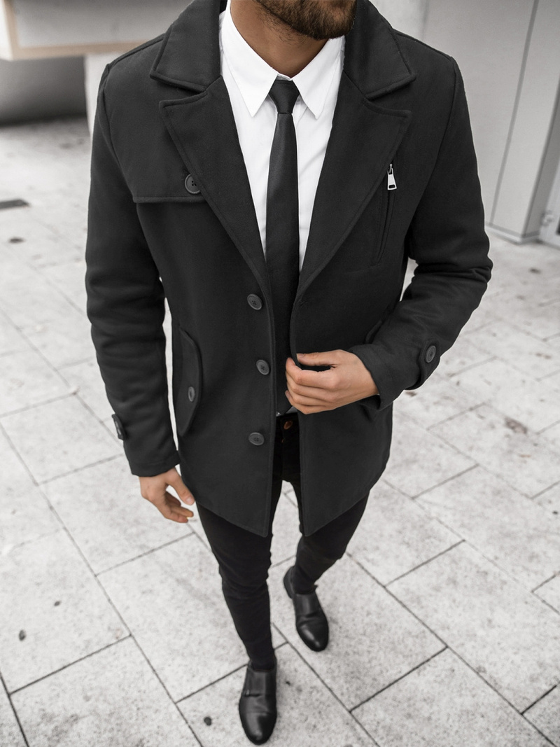 Muški kaput Crni OZONEE JS/79M3127Z