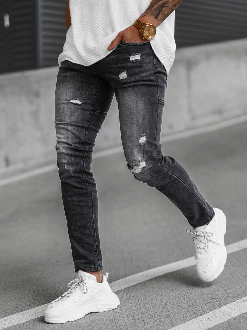 Muške traperice crne OZONEE NB/MP0051NZ