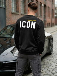 Muška dukserica crna OZONEE JS/8B1753/3