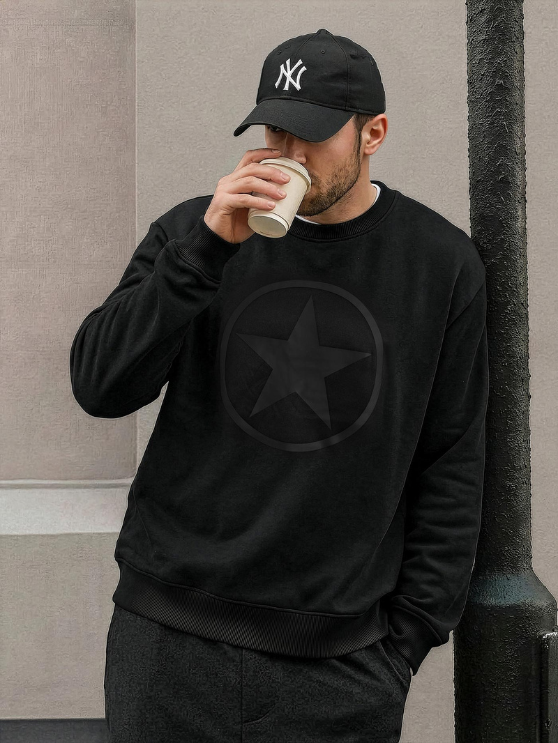 Muška dukserica crna OZONEE JS/8B1991/3