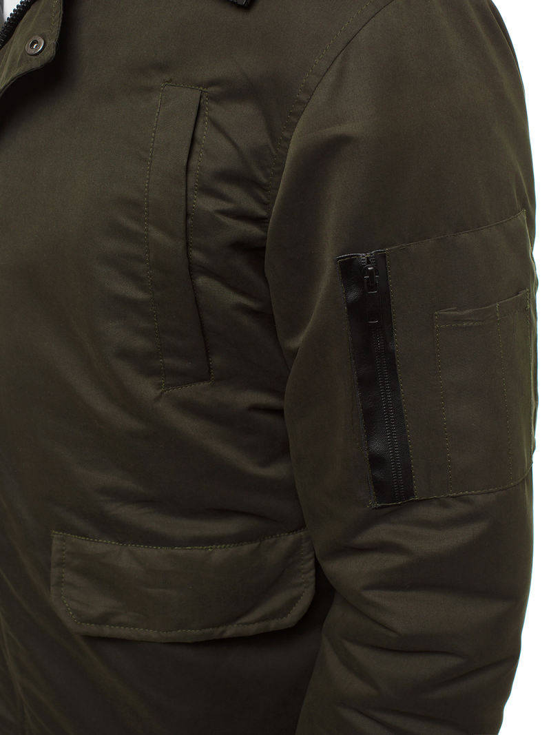 Muška jakna tamnozelena OZONEE JS/2019005