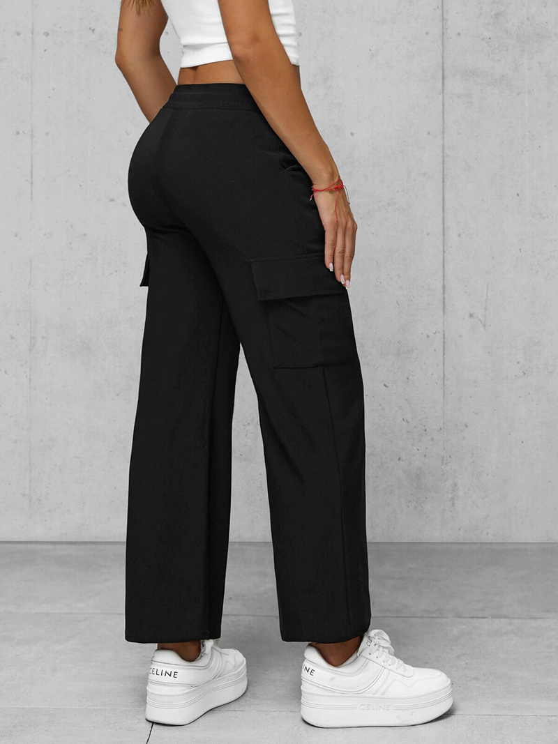 Ženske hlače crne OZONEE JS/92K515/3