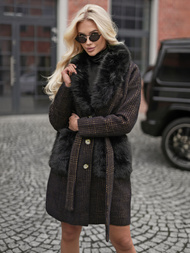 Ženski kaput crna OZONEE JS/53M5200/1Z