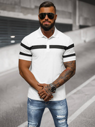 Muška polo majica bijela OZONEE NB/MT3108