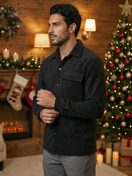 Muška košulja Crna OZONEE O/GOM23040Z