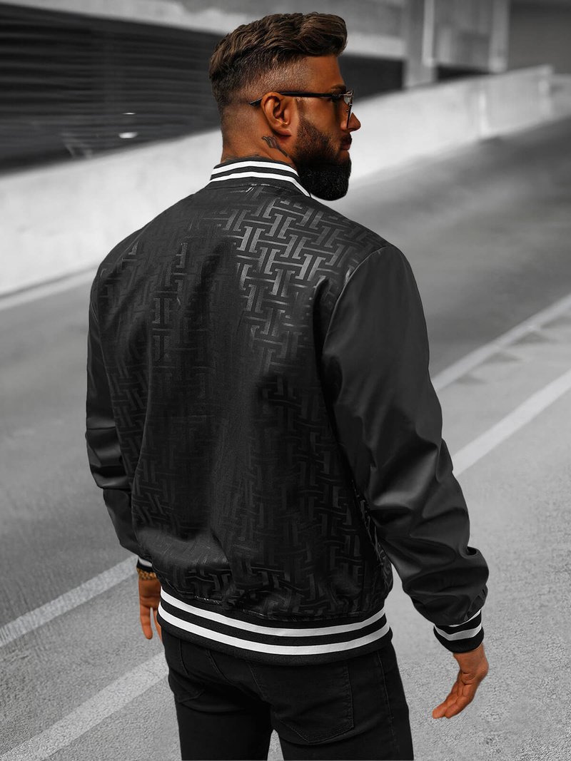 Muška prijelazna jakna crna OZONEE O/3A172Z