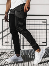 Muške chino jogger hlače crne OZONEE G/2788