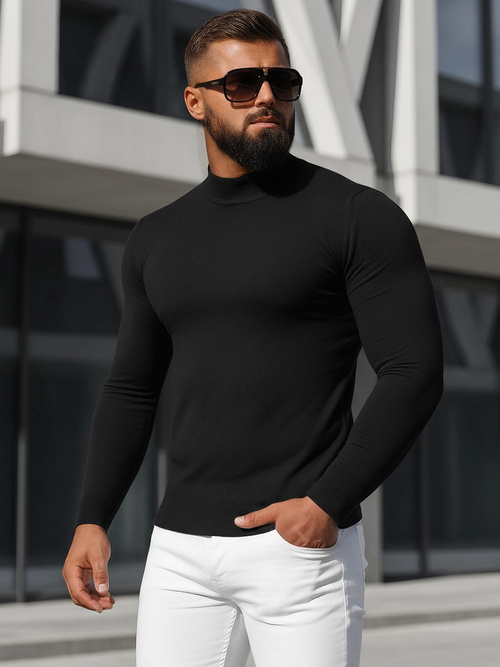 Muški Džemper Crni OZONEE NB/MMB603/4Z