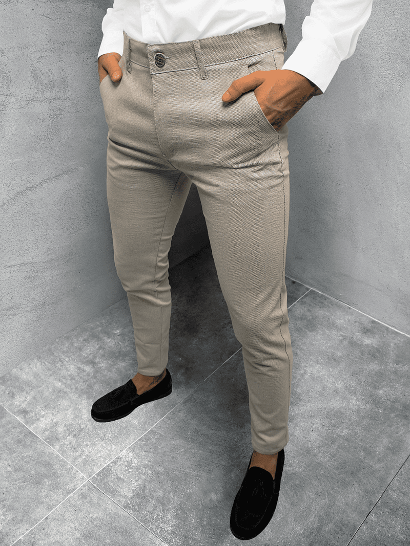 Muške hlače Bež OZONEE DJ/55600S